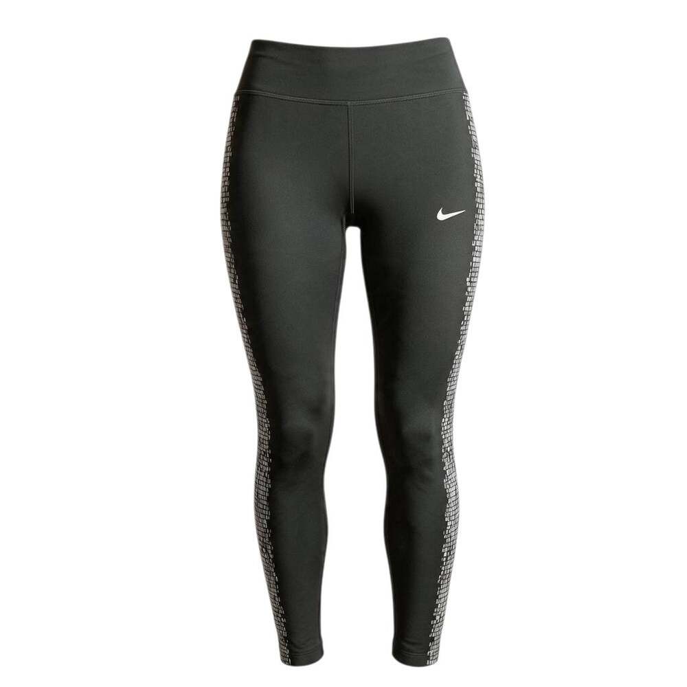 Nike Power Epic Lux Flash Reflective Running Leggings Women's Medium M Black